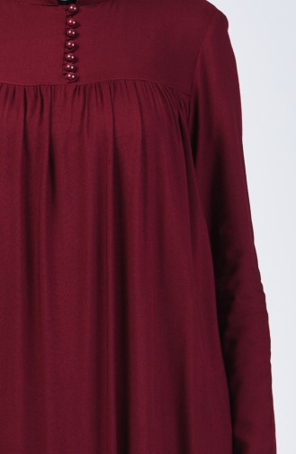 Claret red İslamitische Jurk 8188-01