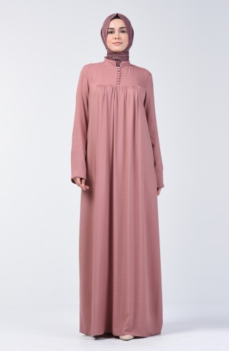 Buttoned Dress 8188-03 Dry Rose 8188-03