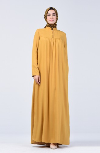 Buttoned Dress 8188-04 Mustard 8188-04