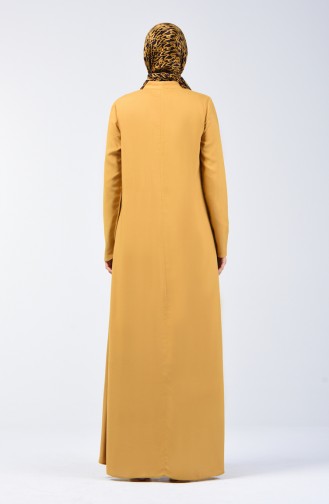 Buttoned Dress 8188-04 Mustard 8188-04