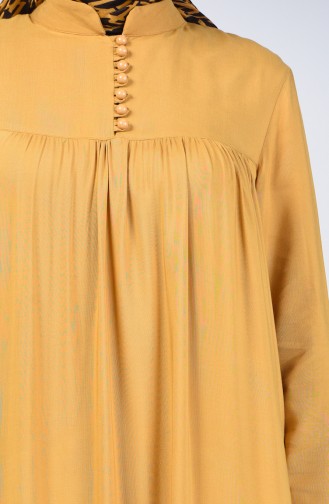 Buttoned Dress 8188-04 Mustard 8188-04