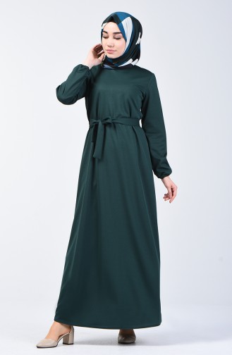 Robe Hijab Vert emeraude 2009-04