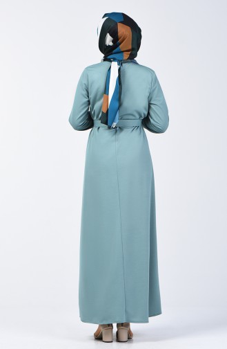 Elastic Belted Dress 2009-05 Almond Green 2009-05