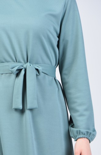 Elastic Belted Dress 2009-05 Almond Green 2009-05