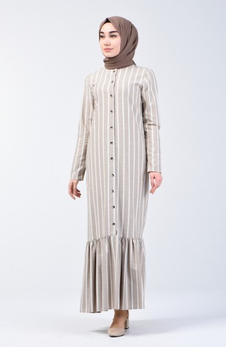 Mink Hijab Dress 3147-03
