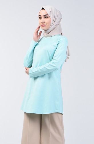 Plain Tunic 3178TNK-01 Aqua Green 3178TNK-01