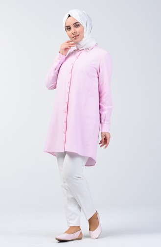 Chemise Tunique Perlées 6256-01 Rose 6256-01