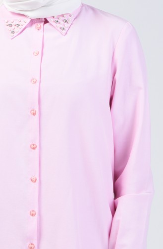 Chemise Tunique Perlées 6256-01 Rose 6256-01