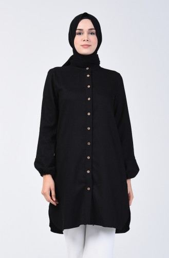 Elastic Corded Tunic 0270-09 Black 0270-09