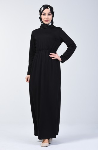 Schwarz Hijab Kleider 2025-01