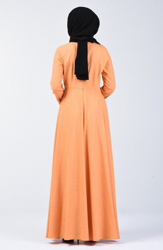 Dress with Necklace 5132-02 Mustard 5132-02