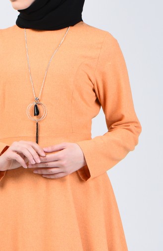 Dress with Necklace 5132-02 Mustard 5132-02