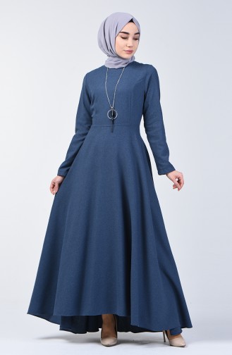 Dress with Necklace 5132-03 Indigo 5132-03