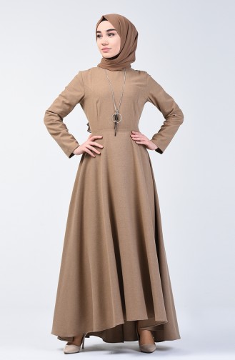 Robe Avec Collier  5132-05 Beige 5132-05