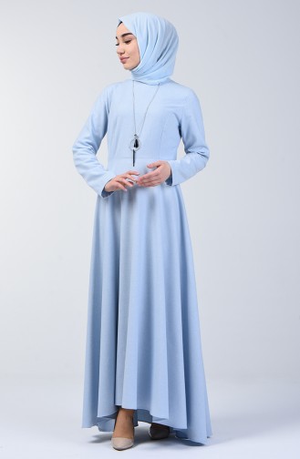فستان مع قلادة أزرق ثلجي 5132-12