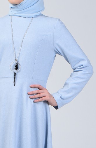Dress with Necklace 5132-12 Ice Blue 5132-12