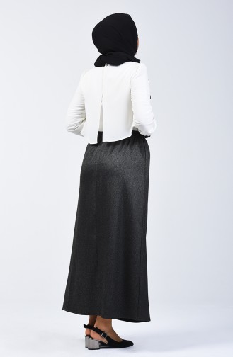 Elastic Waist Skirt 3185ETK-01 Black 3185ETK-01