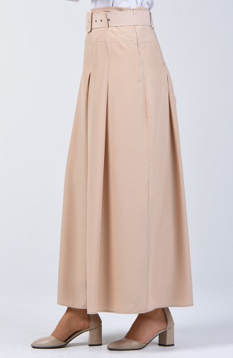 Viscose Trouser Skirt 6436-07 Beige 6436-07