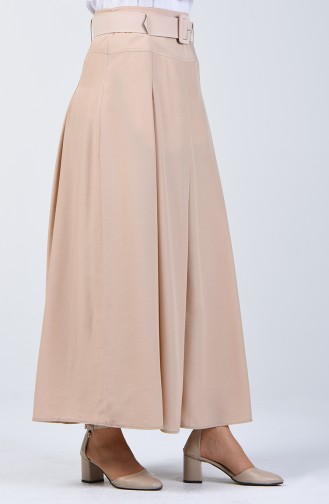 Viscose Trouser Skirt 6436-07 Beige 6436-07