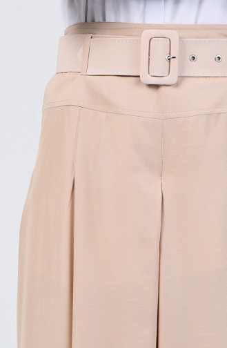 Viscose Trouser Skirt 6436-07 Beige 6436-07