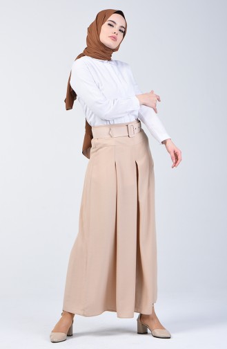 Pantalon Jupe Viscose 6436-07 Beige 6436-07