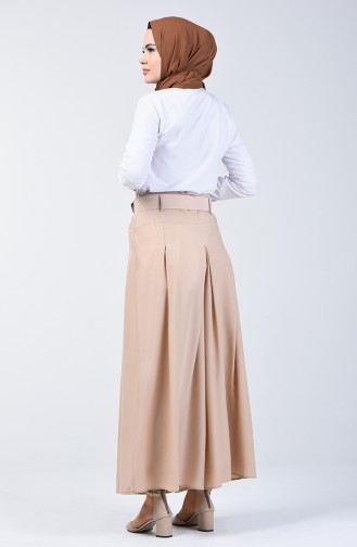 Viscose Trouser Skirt 6436-07 Beige 6436-07