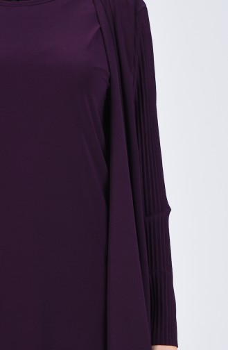 Pleated Sandy Tunic Trousers Double Suit 2050-02 Purple 2050-02