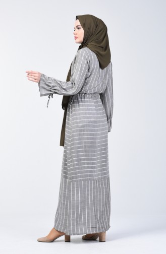 Khaki Hijab Dress 4500-02