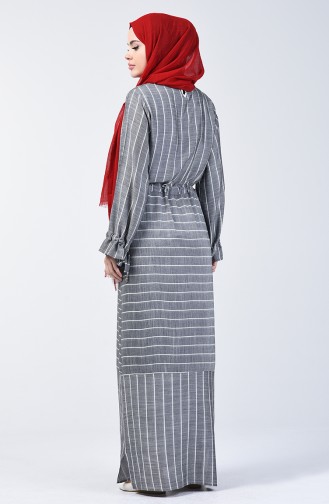 Gray Hijab Dress 4500-05