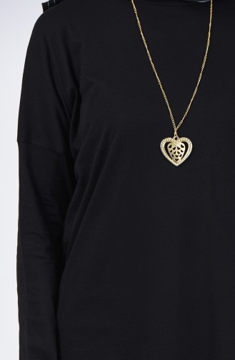 Tunique Avec Collier 1268-08 Noir 1268-08