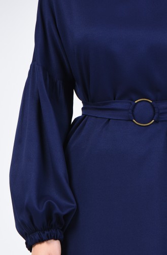 Tunic with Belt 1371-03 Navy Blue 1371-03