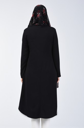 A Pile Crepe Tunic 0119-02 Black 0119-02