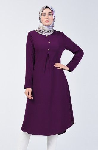 A Pile Crepe Tunic 0119-05 Purple 0119-05