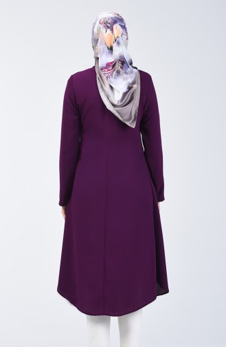 A Pile Crepe Tunic 0119-05 Purple 0119-05