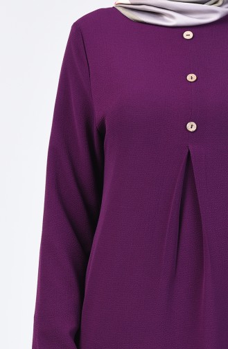 A Pile Crepe Tunic 0119-05 Purple 0119-05