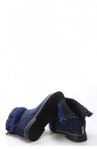 Navy Blue Boots-booties 629SZA003-198-16777472