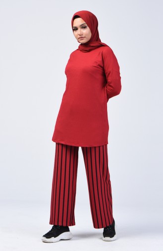 Tunik Pantolon İkili Takım 1959-03 Bordo