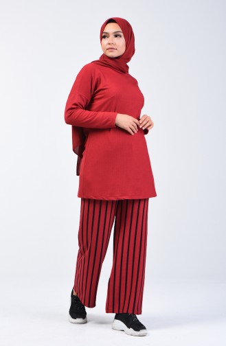 Tunik Pantolon İkili Takım 1959-03 Bordo