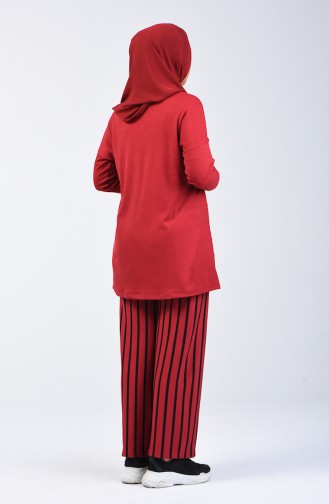 Tunik Pantolon İkili Takım 1959-03 Bordo