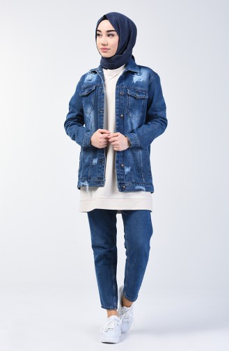 Veste Courte en Jean 2000-01 Bleu Jean 2000-01