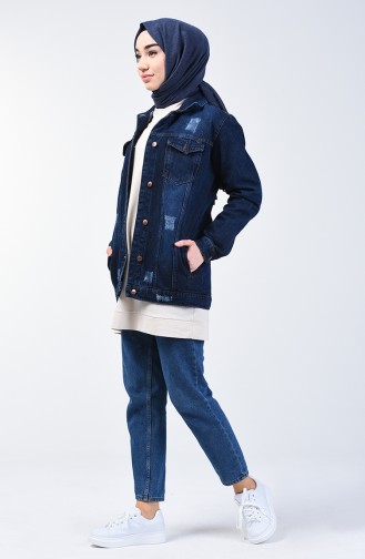 Short Denim Jacket 2000-02 Navy Blue 2000-02