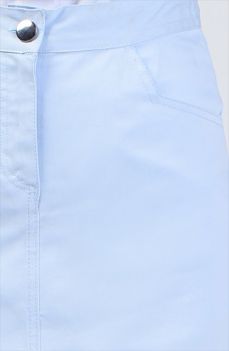 Denim Skirt with Pocket 1287etk-02 Baby Blue 1287ETK-02