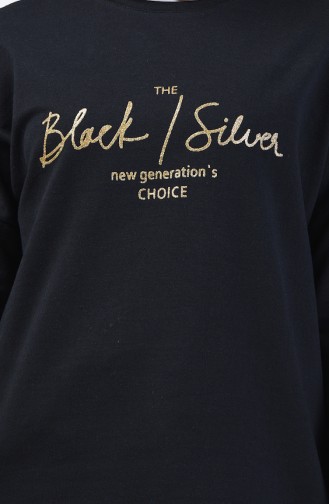 قميص رياضي أسود 1100-04