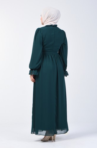 فستان أخضر زمردي 5133-01