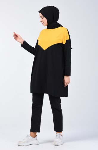 Basic Tunik 5005-02 Siyah Sarı