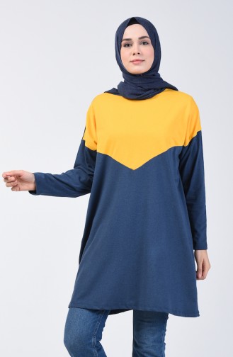 Basic Tunic 5005-03 Indigo Yellow 5005-03