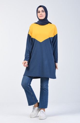 Basic Tunic 5005-03 Indigo Yellow 5005-03