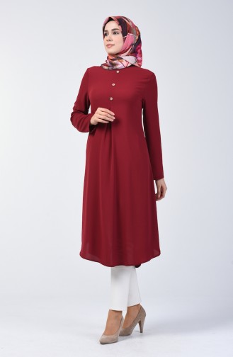 A Pile Krep Tunik 0119-03 Bordo