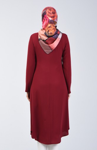 A Pile Krep Tunik 0119-03 Bordo