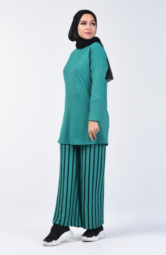 Ensemble Deux Pieces Tunique Pantalon 1959-05 Vert 1959-05